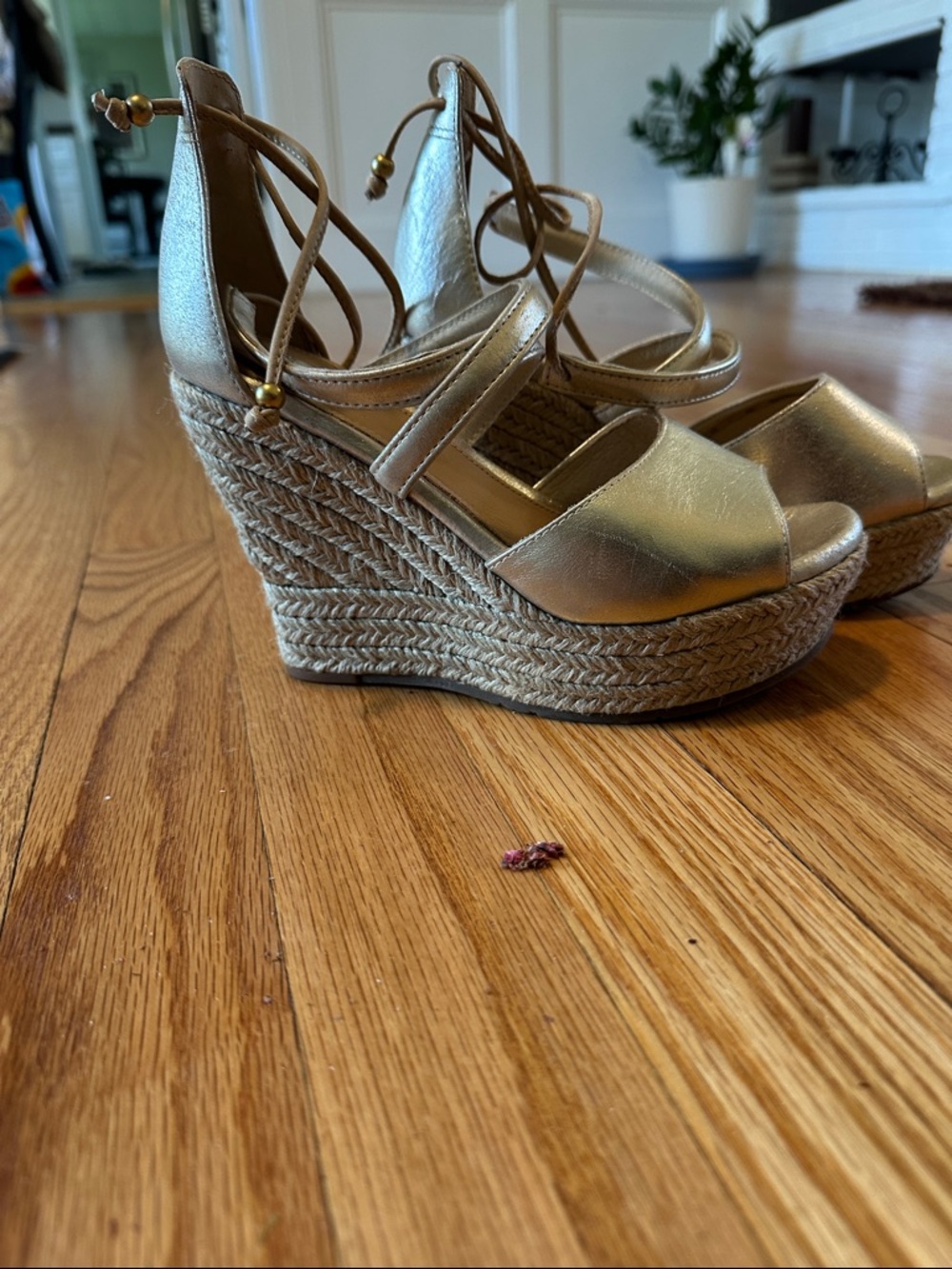 UGG Gold Wedge Espadrille Sandals - Women